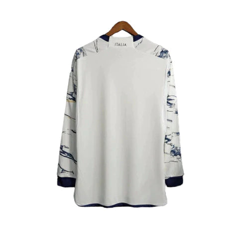 Camisa Seleção da Itália I 23/24 manga longa - Torcedor Puma Masculina - Branca