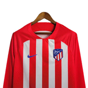 Camisa Atlético de Madrid I 23/24 manga longa - Torcedor Nike Masculina - Vermelha e branca
