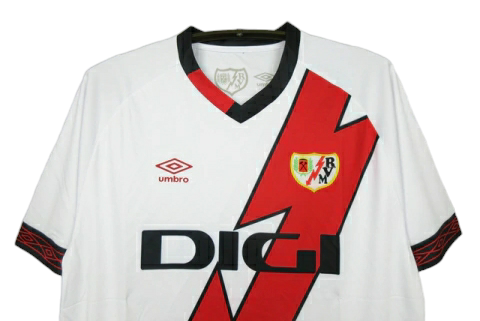 Camisa Rayo Vallecano I 22/23 Torcedor Umbro Masculina - Branco