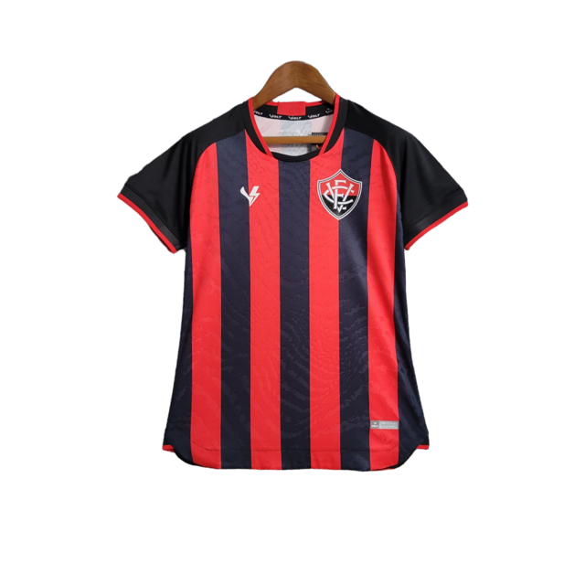 Camisa Vitória I 23/24 - Torcedor Volt Feminina - Vermelha e preta