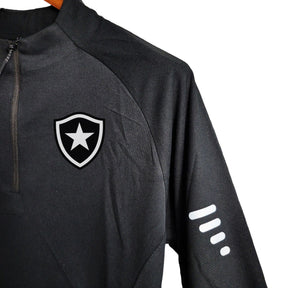 Camisa Botafogo Manga Longa 23/24 - Torcedor Reebok Masculina - Preta com detalhes em branco