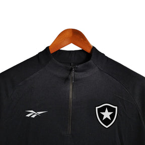 Camisa Botafogo Manga Longa 23/24 - Torcedor Reebok Masculina - Preta com detalhes em branco