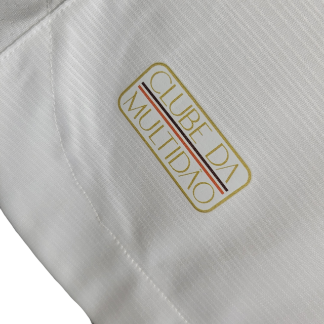 Camisa Santa Cruz II 23/24 - Torcedor Volt Feminina - Branca com detalhes em preto vermelho