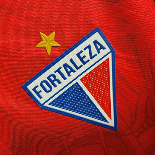 Camisa Fortaleza III 23/24 - Torcedor Lobo Masculina - Vermelha