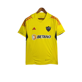 Camisa Atlético Mineiro Goleiro I 23/24 - Torcedor Adidas Masculina - Amarela com detalhes em preto