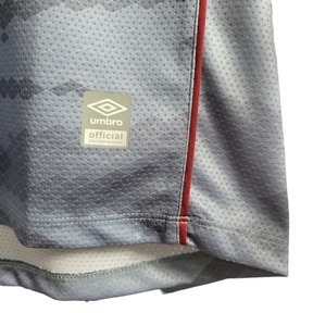 Camisa Fluminense III 21/22 - Umbro Masculina - Cinza com detalhes em vinho