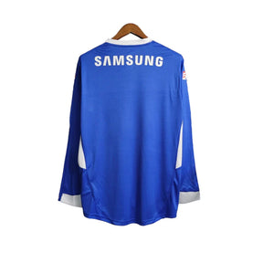 Camisa Retrô Palmeiras III 2019 manga longa - Masculina Adidas - Azul com detalhes em branco