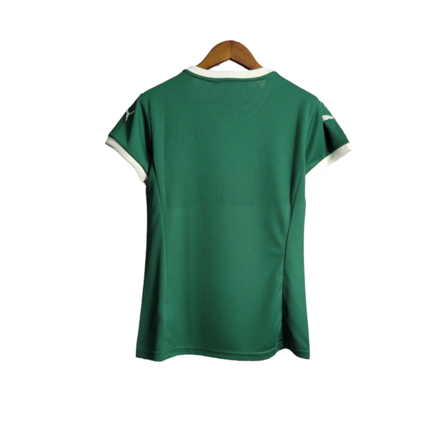Camisa Palmeiras I 22/23 Feminina Puma- Verde com detalhes em branco