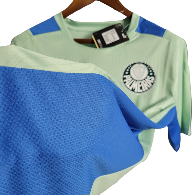Camisa Palmeiras Treino 22/23 Torcedor Masculino - Verde com detalhes em azul