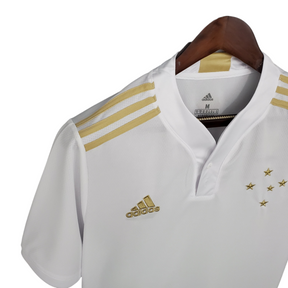 Camisa Cruzeiro II 21/22 Torcedor Masculina - Branca com detalhes em dourado