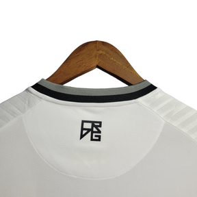 Camisa Vasco da Gama I 21/22 Kappa Torcedor Masculina - Branca com Listras pretas e detalhe em vermelhor