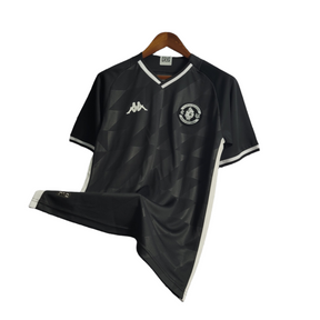Camisa Vasco da Gama III 21/22 Kappa Torcedor Masculina - Preta com detalhes em branco