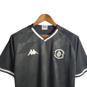 Camisa Vasco da Gama III 21/22 Kappa Torcedor Masculina - Preta com detalhes em branco