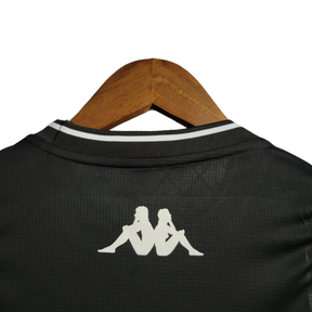 Camisa Regata Vasco da Gama preta moda urbana - Kappa Torcedor Masculino - Preta com detalhe em Branco e vermelho