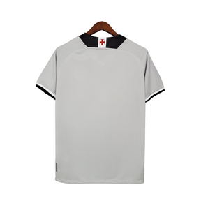 Camisa Vasco da Gama III 21/22 Kappa Torcedor Masculino - Cinza com faixas em preto e branco