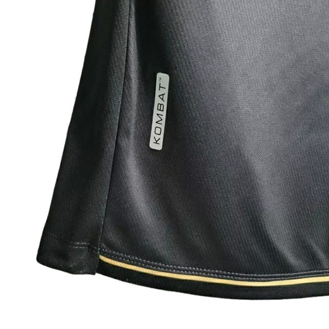 Camisa Vasco da Gama I 23/24 - Torcedor Kappa Feminina - Preta com a faixa em branco