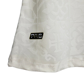 Camisa Vasco da Gama III 22/23 - Torcedor Kappa Feminina - Branca com detalhes em preto e dourado