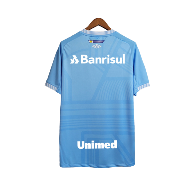 Camisa Grêmio III 23/24 Umbro Torcedor Masculino - Azul claro com detalhes em branco