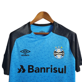 Camisa Grêmio Treino 22/23 - Torcedor Umbro Masculina - Azul com detalhes em preto