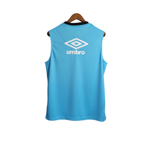 Camisa Regata Grêmio Treino 23/24 - Torcedor Umbro Masculina - Azul com detalhes em cinza e branco