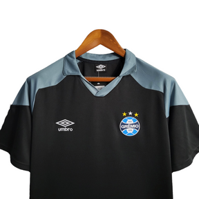 Camisa Grêmio Treino 23/24 - Torcedor Umbro Masculina - Preta com detalhes em cinza