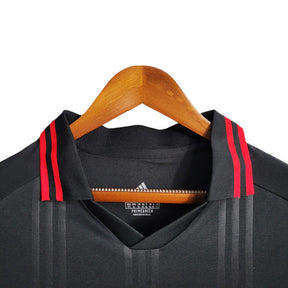 Camisa Retrô Flamengo III manga longa 19/20 - Adidas Masculina - Preta com detalhes em vermelho