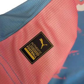 Camisa Palmeiras Edição Comemorativa - Torcedor Puma Masculina - Rosa e azul com detalhes em branco
