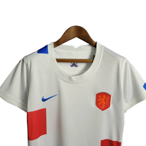Camisa Holanda II 22/23 - Feminina Nike - Branca com detalhes em azul e laranja