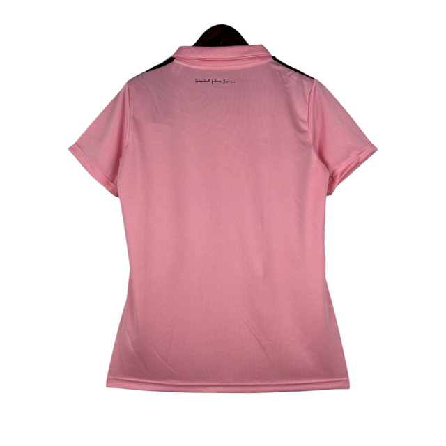 Camisa Inter Miami I 23/24 - Torcedor Adidas Feminina - Rosa com detalhes em preto