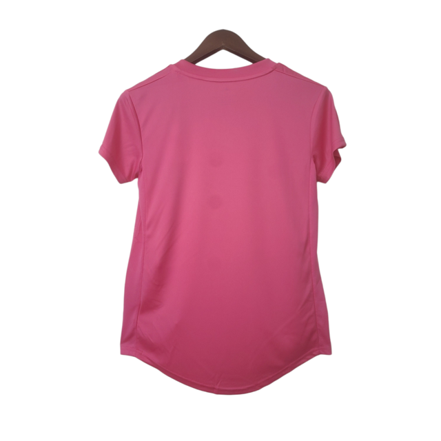 Camisa Internacional Edição Outubro Rosa 22/23 - Torcedor Adidas Feminina - Rosa com detalhes em branco