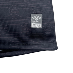 Camisa Grêmio III 23/24 - Torcedor Umbro Feminina - Preta com detalhes em azul