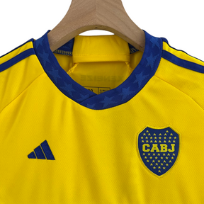 Kit Infantil Boca Juniors II 23/24 Adidas - Amarelo com detalhes em azul