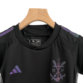 Kit Infantil Flamengo III 23/24 Adidas - Preta