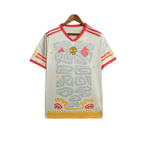 Camisa Internacional Edição Especial 23/24 - Torcedor Adidas Masculina - Branca com detalhes em vermelho e amarelo