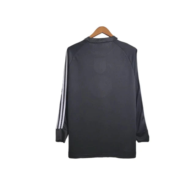 Camisa Retrô Newcastle 1996/1997 manga longa - Adidas Masculina - Preta com detalhes em amarelo e vermelho