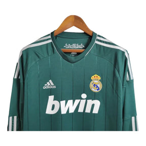 Camisa Retrô Real Madrid 2012/2013 manga longa - Adidas Masculina - Verde com detalhes em branco