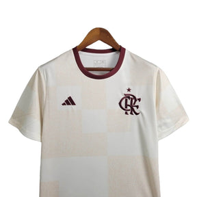Camisa Flamengo Treino 24/25 - Torcedor Adidas Masculina - Bege