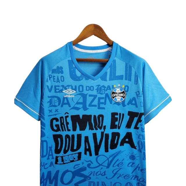 Camisa Grêmio Edição especial Treino 24/25 - Torcedor Umbro Masculina - Azul