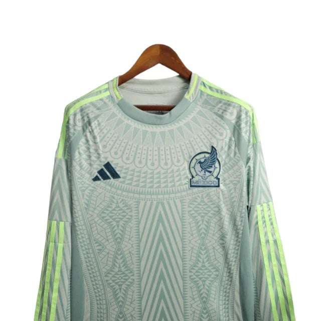 Camisa Seleção do México II 24/25 manga longa - Torcedor Adidas Masculina - Verde