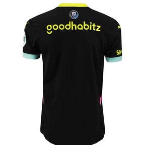 Camisa PSV Eindhoven II 24/25 - Torcedor Puma Masculina - Preta com detalhes em verde e amarelo e rosa