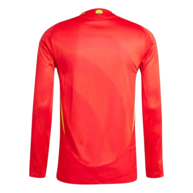 Camisa Seleção da Espanha I 24/25 manga longa - Torcedor Adidas Masculina - Vermelha
