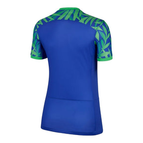 Camisa Seleção Brasileira II 23/24 - Torcedor Nike Feminina - Azul com detalhes em verde