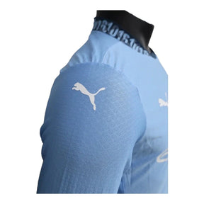 Camisa Manchester City I manga longa 24/25 - Jogador Puma Masculina - Azul