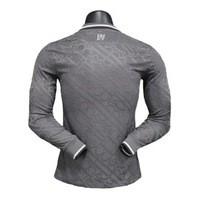 Camisa Real Madrid III manga longa 24/25 - Jogador Adidas Masculina - Cinza