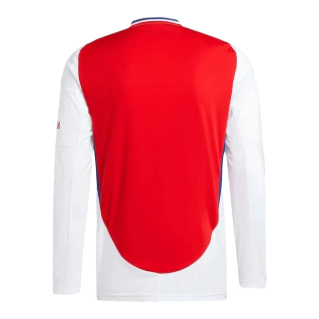 Camisa Arsenal I 24/25 manga longa - Torcedor Adidas Masculina - Branca com detalhes em azul e vermelho