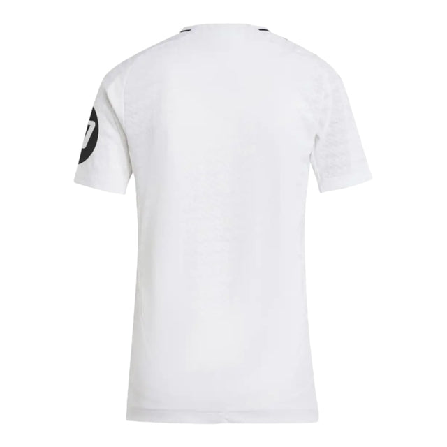 Camisa Real Madrid I 24/25 - Torcedor Adidas Feminina - Branca com listras pretas