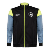 Jaqueta Corta-Vento Botafogo 24/25 - Masculina Reebok - Preta com detalhes em cinza e amarelo