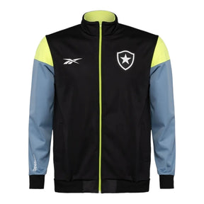 Jaqueta Corta-Vento Botafogo 24/25 - Masculina Reebok - Preta com detalhes em cinza e amarelo