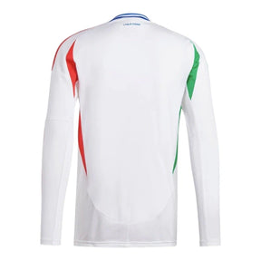 Camisa Seleção Itália II 24/25 manga longa - Torcedor Adidas Masculina - Branca