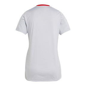 Camisa Internacional Treino 25/26 - Torcedor Adidas Feminina - Branca com detalhes em vermelho
